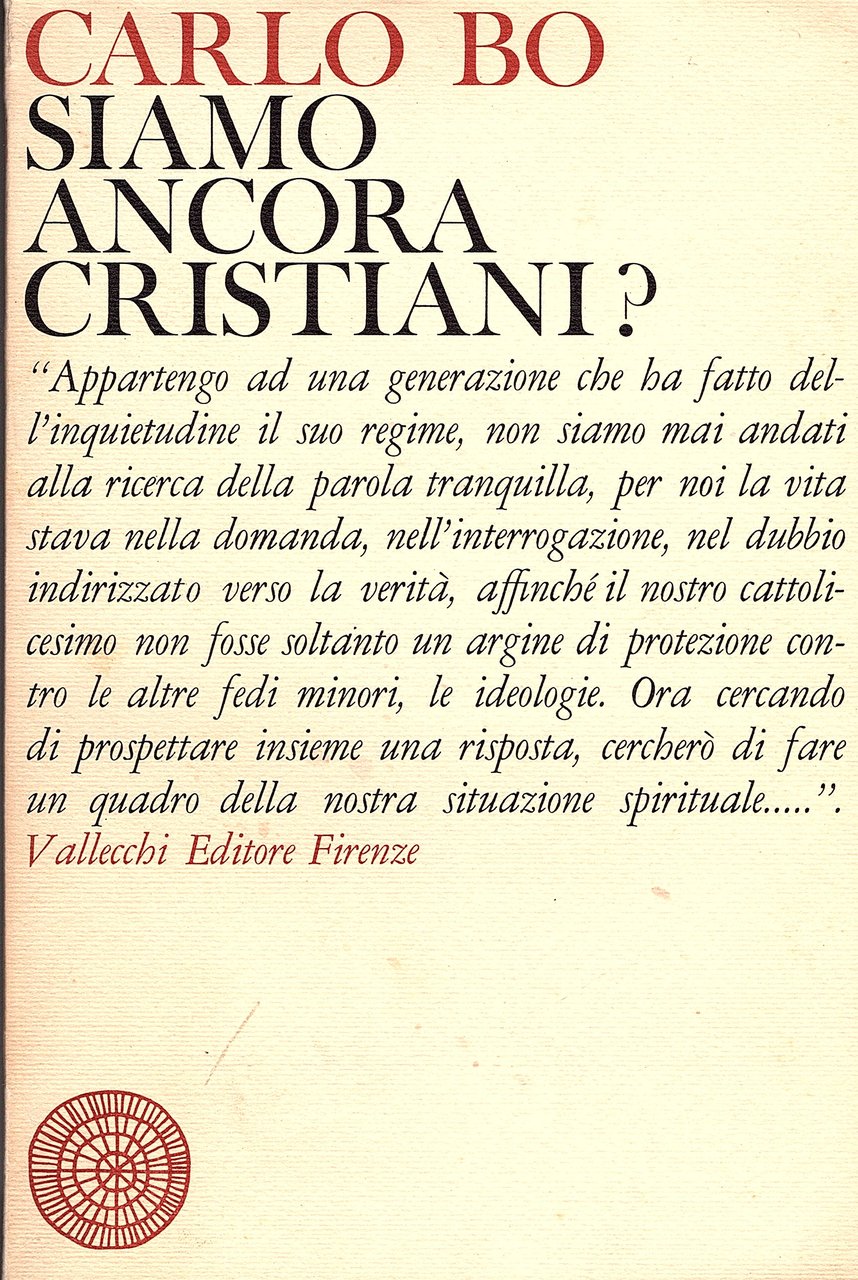 Siamo ancora cristiani?