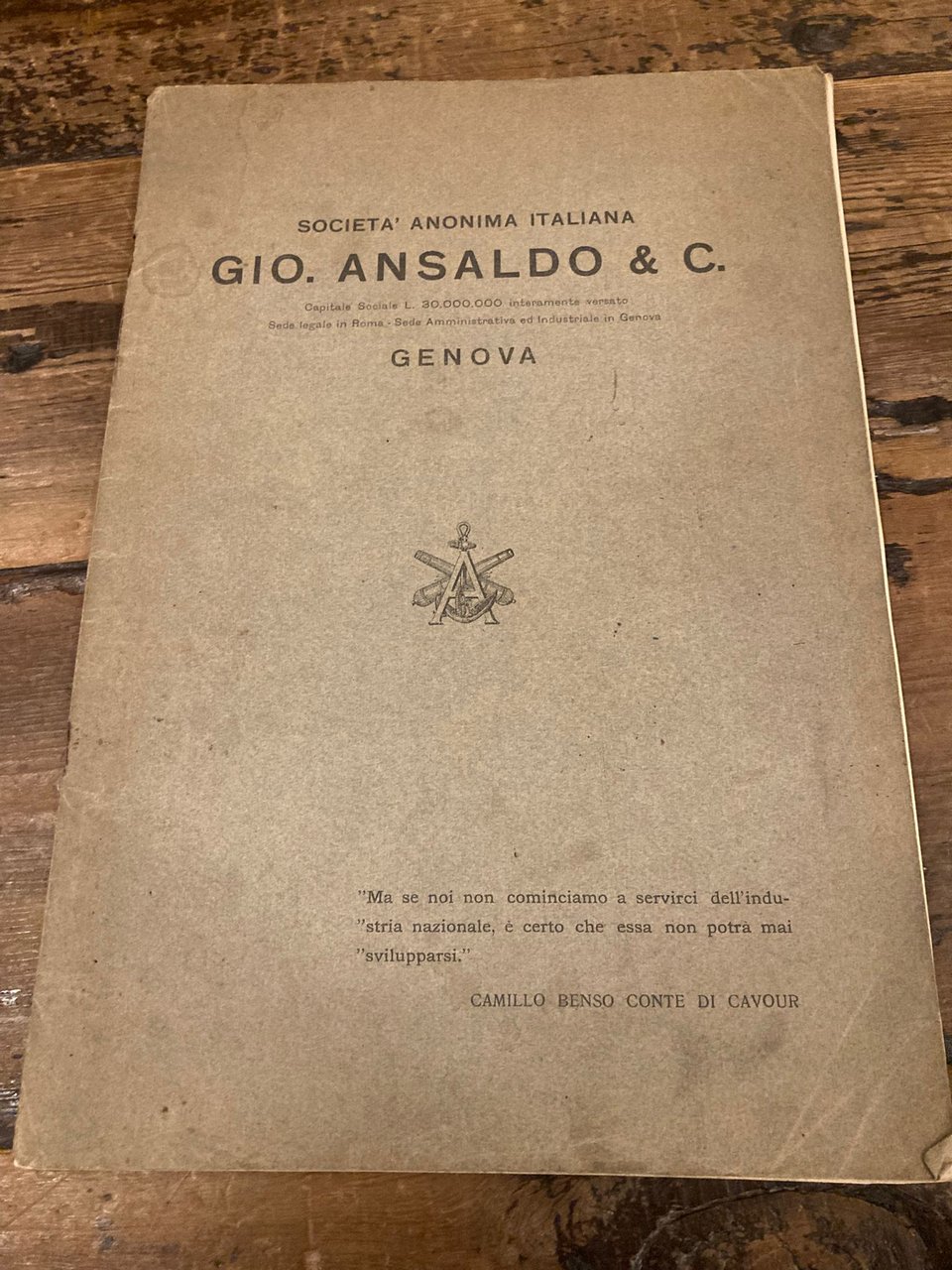 Società Anonima Italiana Gio. Ansaldo & C. Genova | Immagine principale