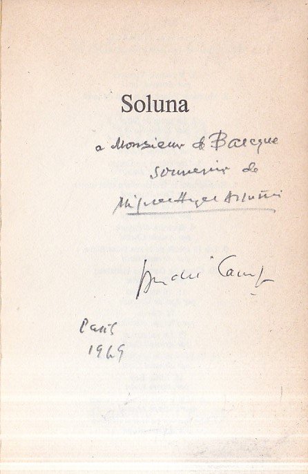 Soluna. Traduit de l' espagnol par Jean et André Camp