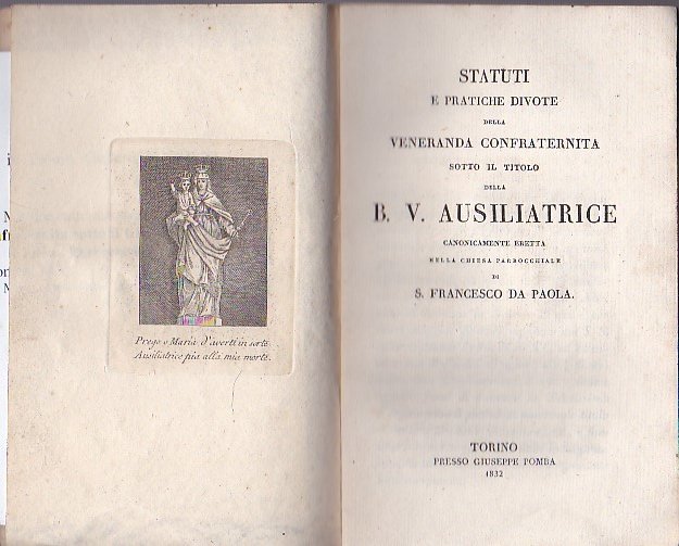 Statuti e pratiche divote della Veneranda Confraternita sotto il titolo …