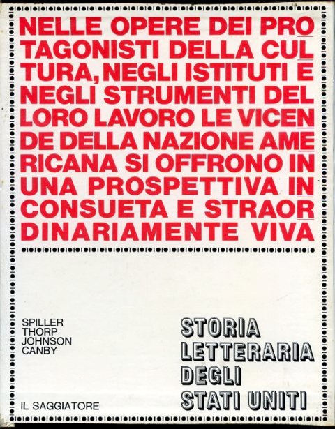 Storia letteraria degli Stati Uniti. A cura di Robert E. …