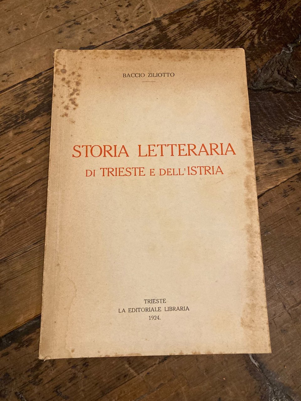Storia letteraria di Trieste e dell' Istria