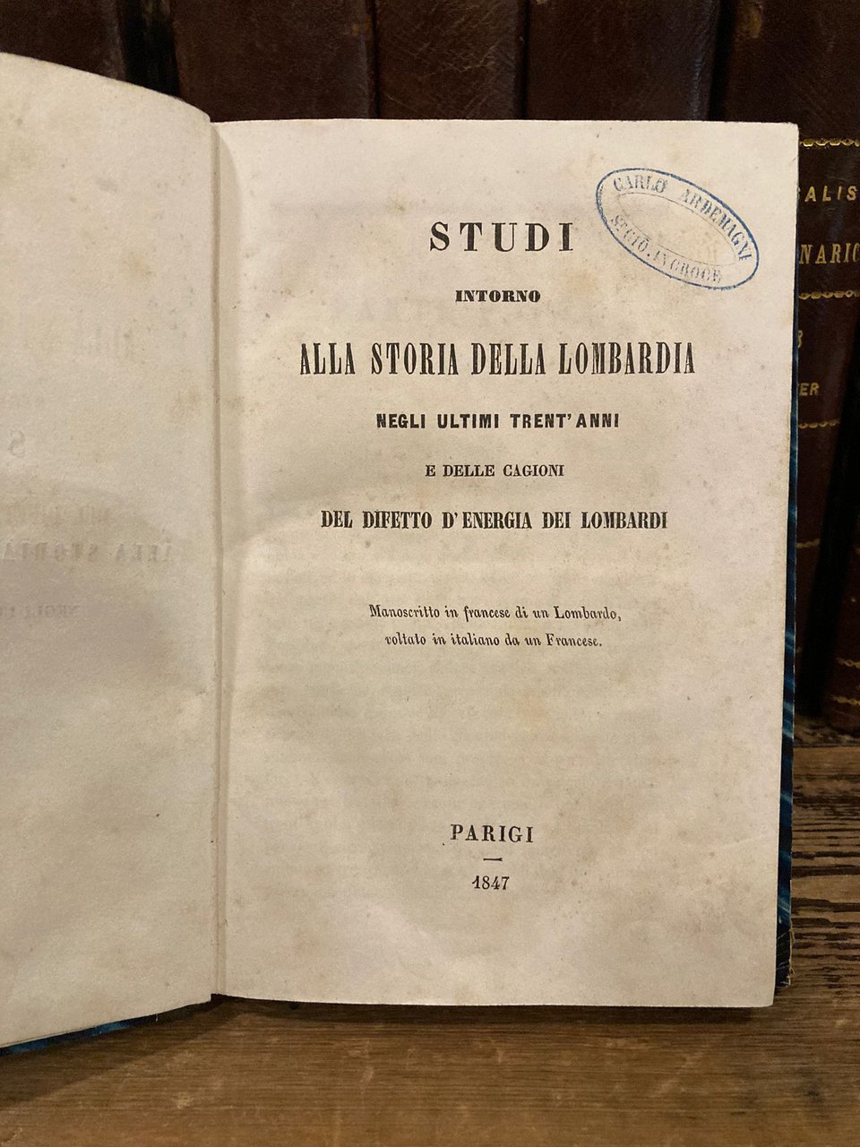 Studi intorno alla storia della Lombardia negli ultimi trent'anni e …