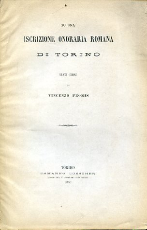 Su una iscrizione onoraria romana di Torino. Brevi cenni