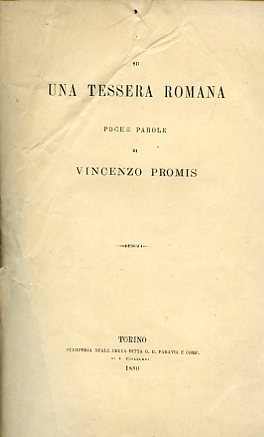 Su una tessera romana. Poche parole | Immagine principale