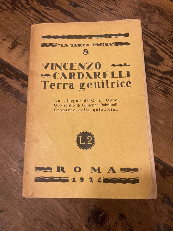 Terra genitrice. Un disegno di C.E. Coppo. Uno scritto di …