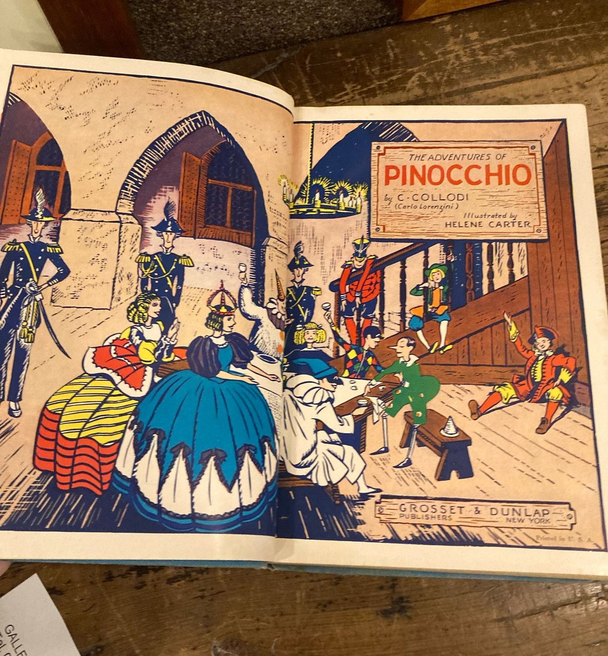 The Adventures of Pinocchio. Illustrated by Helene Carter