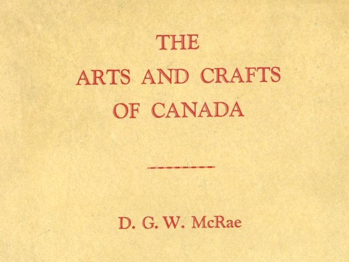The Arts and Crafts of Canada