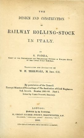 The design and construction of railway rolling-stock in Italy, by …