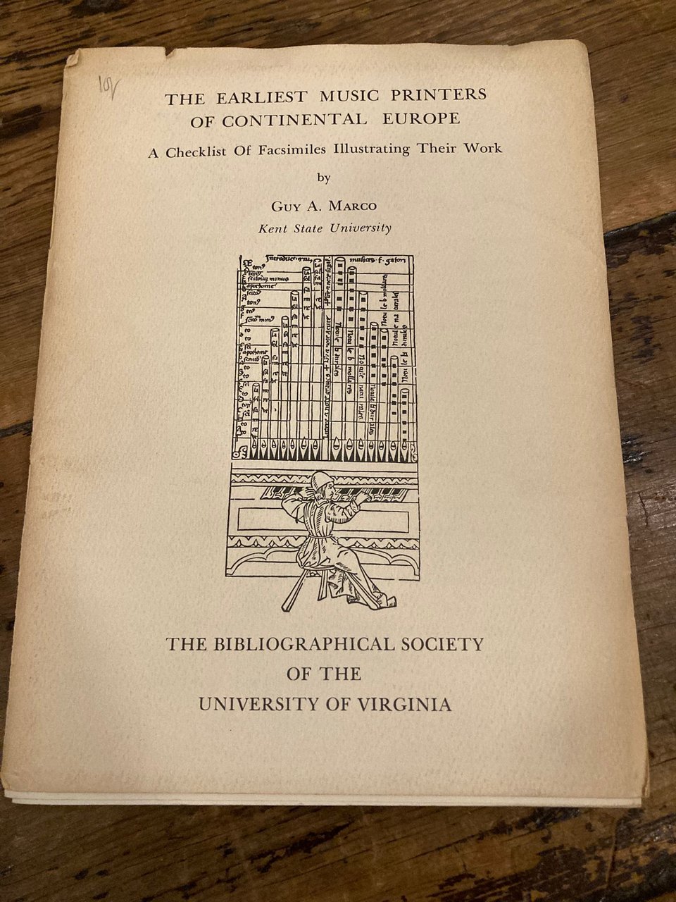 The Earliest Music Printers of Continental Europe. A Checklist of … | Immagine principale