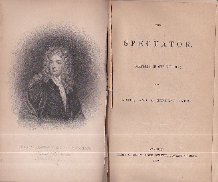 The Spectator. Complete in one volume; with notes, and a …