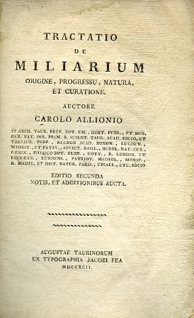 Tractatio de miliarium origine, progressu, natura, et curatione. Editio secunda …