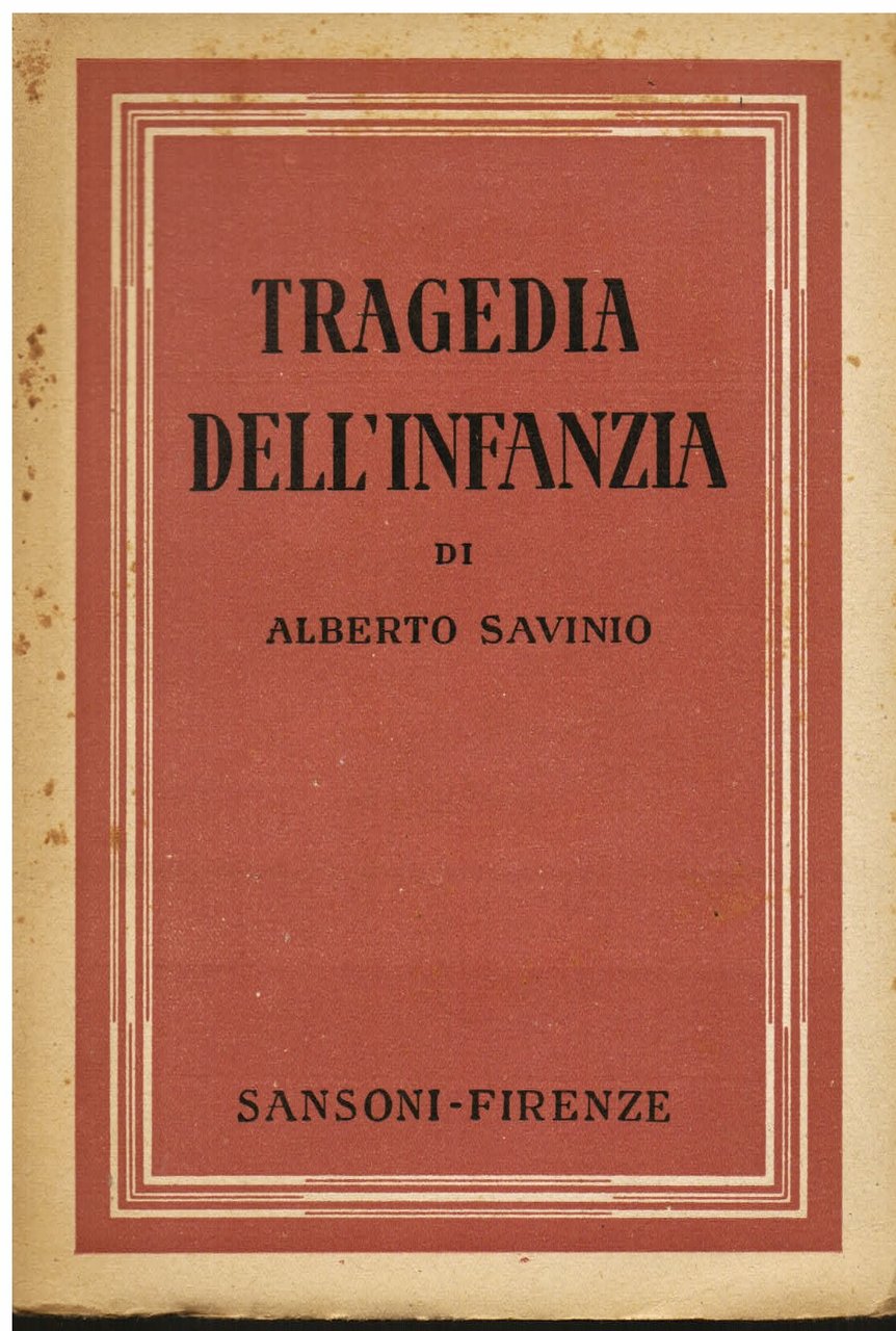 Tragedia dell' infanzia