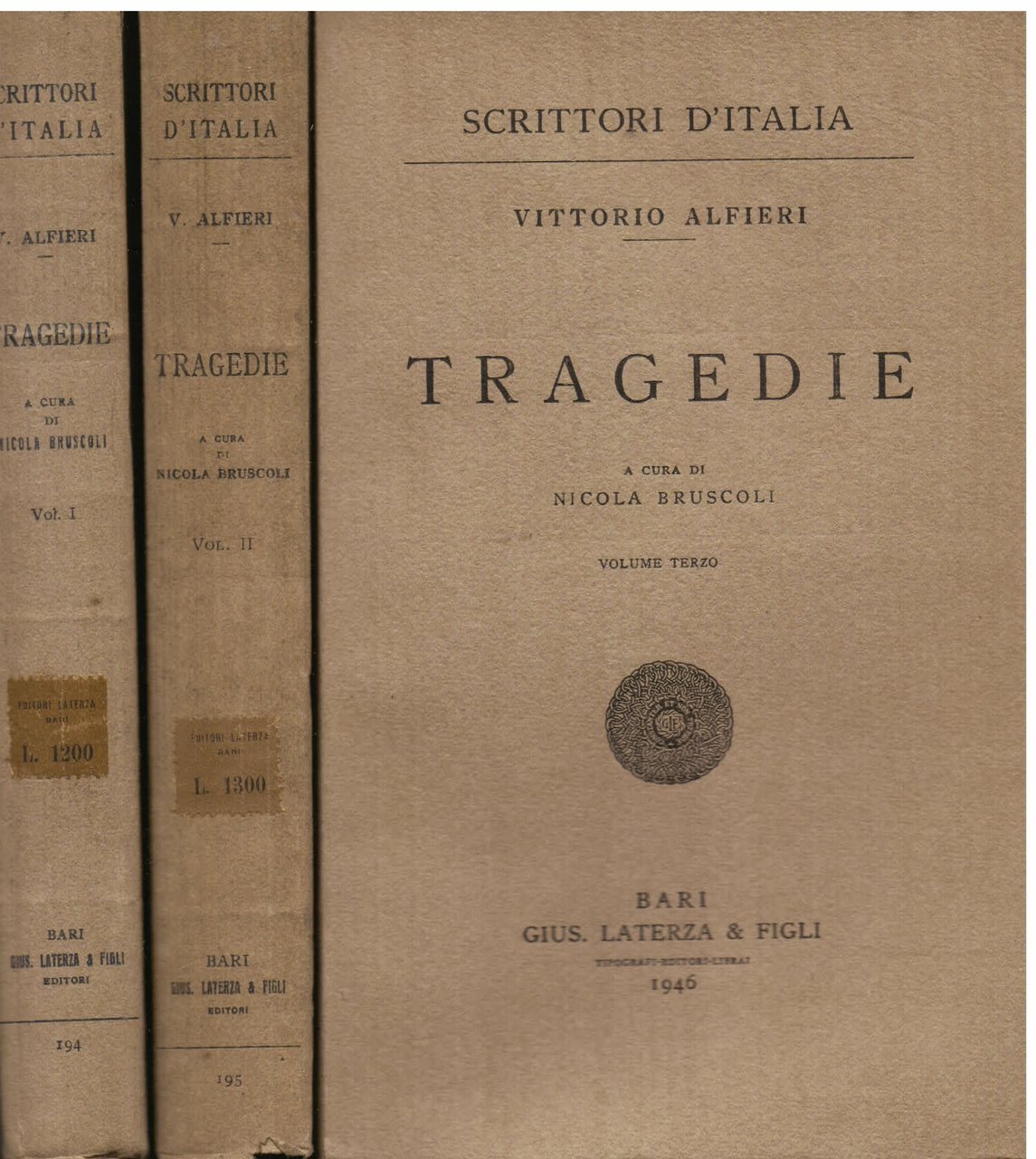 Tragedie. A cura di Nicola Bruscoli