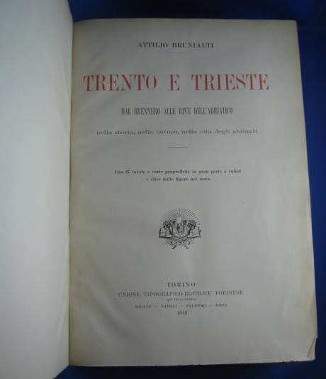 Trento e Trieste. Dal Brennero alle rive dell'Adriatico nella storia, …