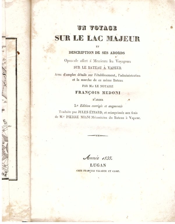 Un Voyage sur le Lac Majeur et description de ses …