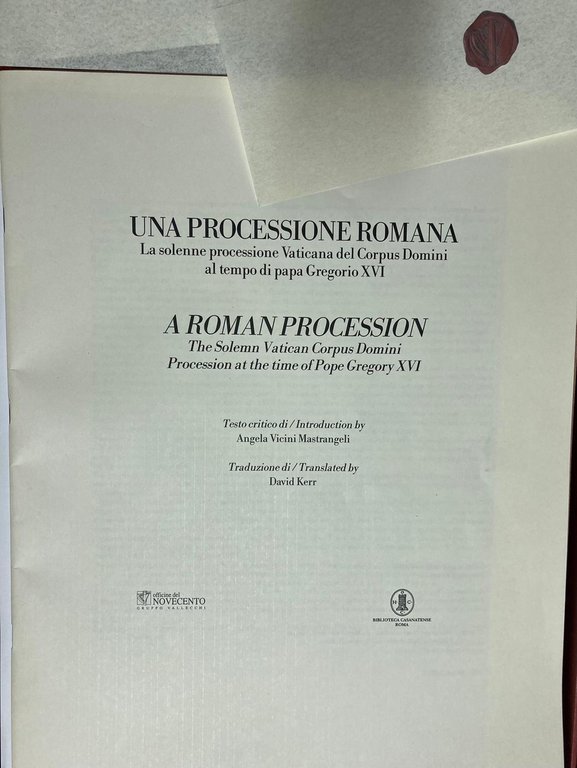 Una processione romana. La solenne processione Vaticana del Corpus Domini …