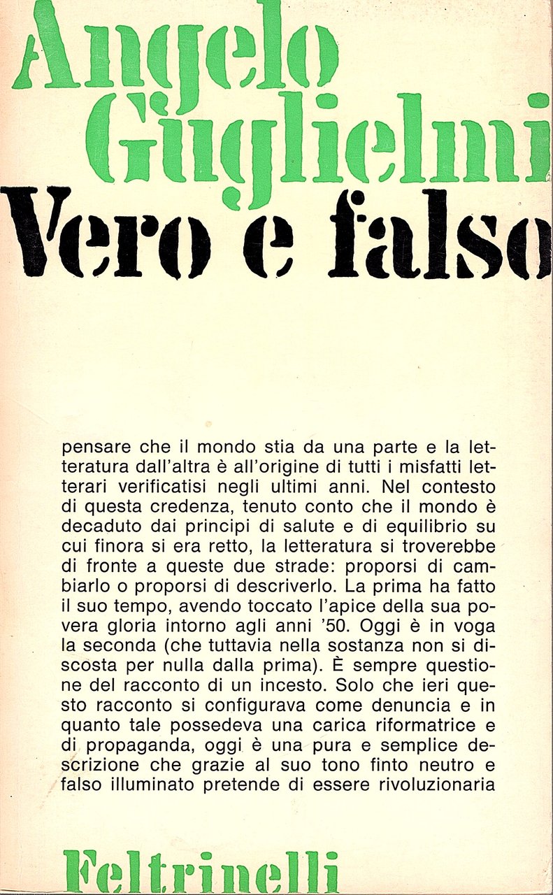 Vero e falso