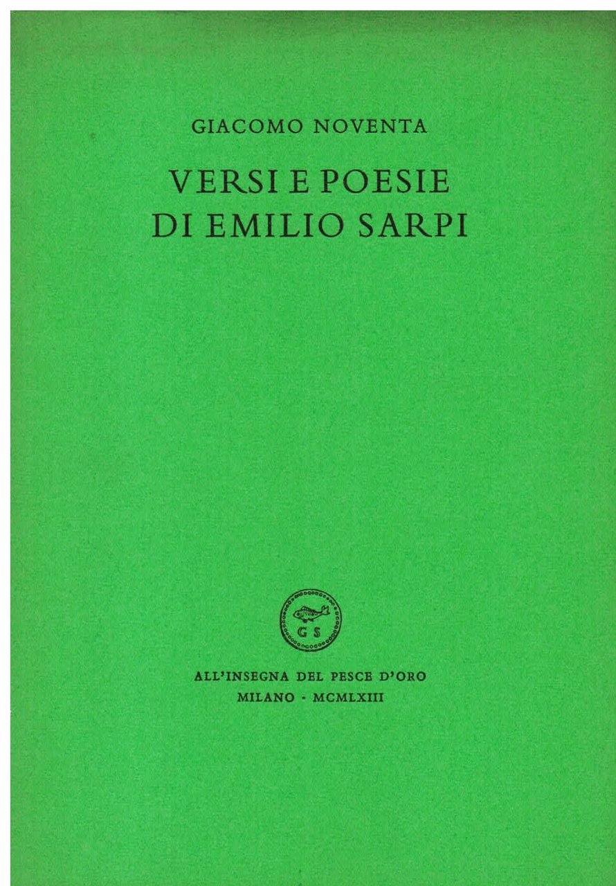 Versi e poesie di Emilio Sarpi