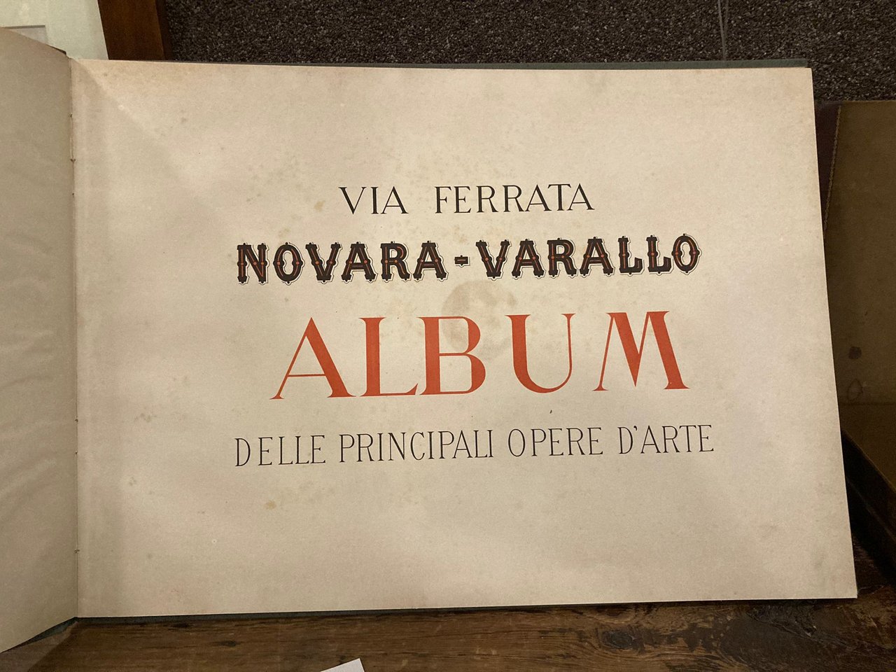 Via ferrata Novara - Varallo. Album delle principali opere d'arte