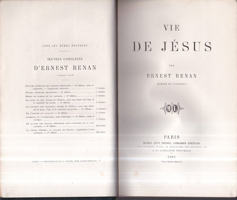 Vie de Jésus