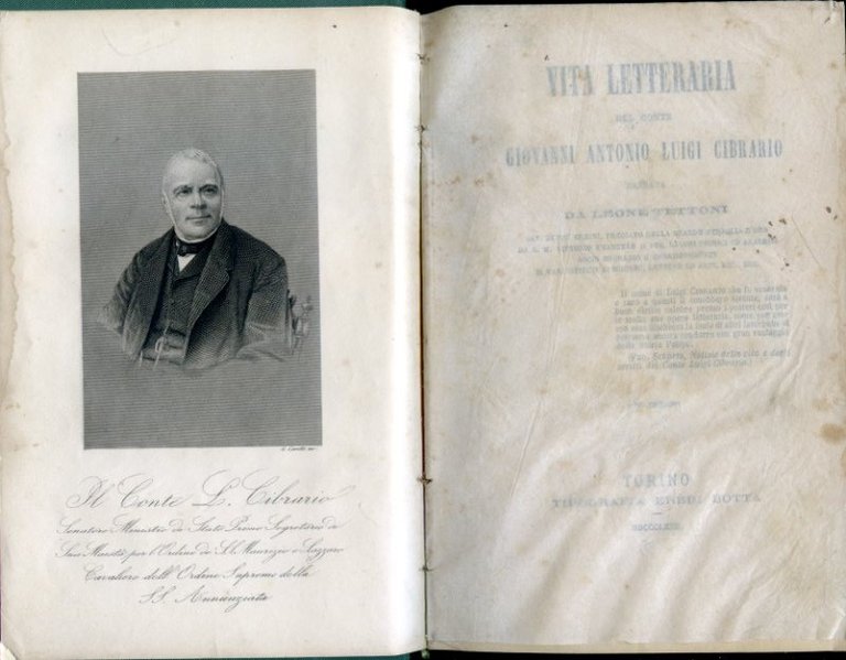 Vita letteraria del conte Giovanni Antonio Luigi Cibrario