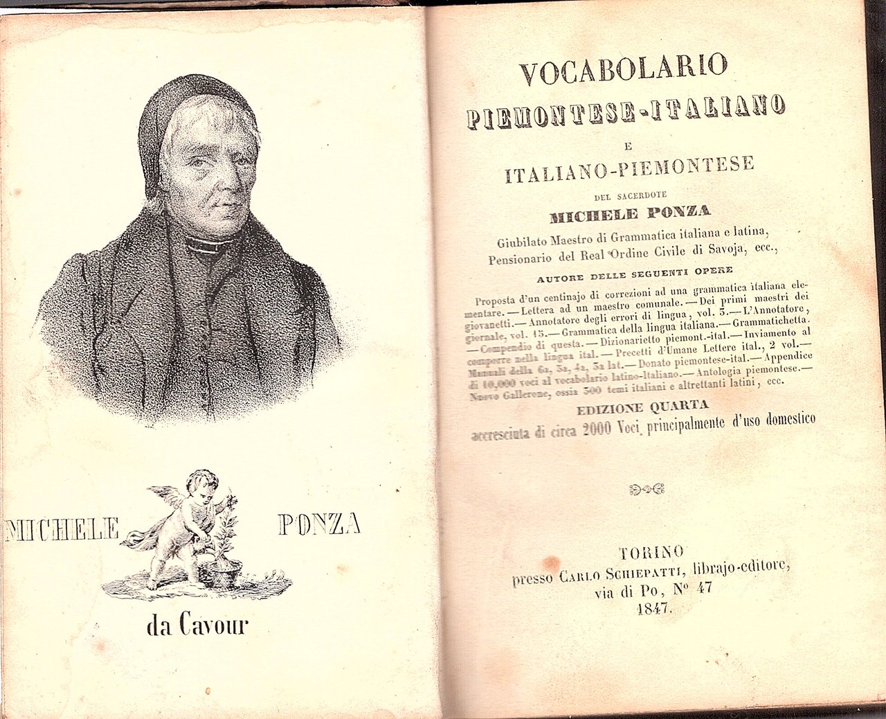 Vocabolario Piemontese - Italiano e Italiano - Piemontese. Edizione quarta …