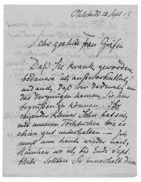 Eigenh. Brief mit U.