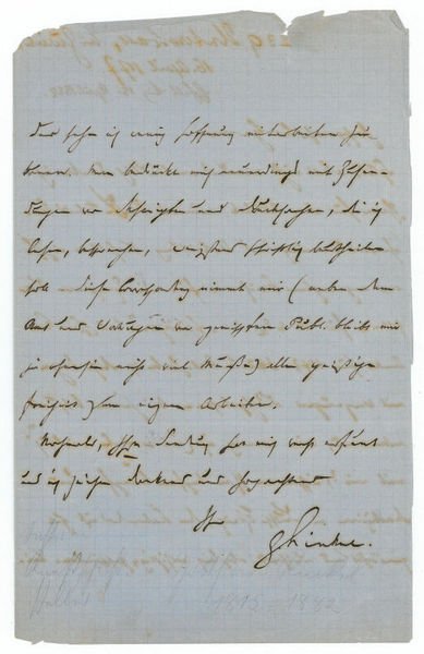 Eigenh. Brief mit U.