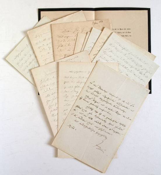 18 eh. Briefe (davon 1 Fragment) mit U.