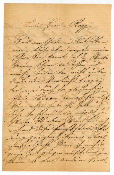 Eigenh. Brief mit U.