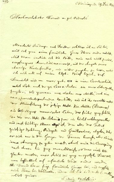 Eigenh. Brief mit U.