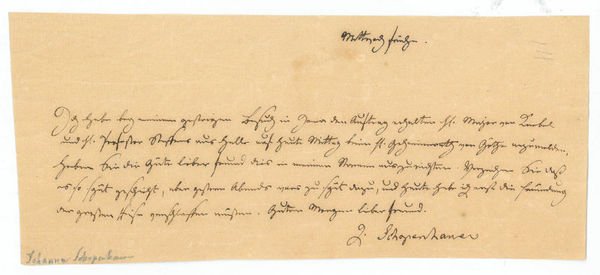 Eigenh. Schreiben mit U.