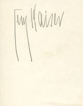 Albumblatt mit eigenh. Namenszug.