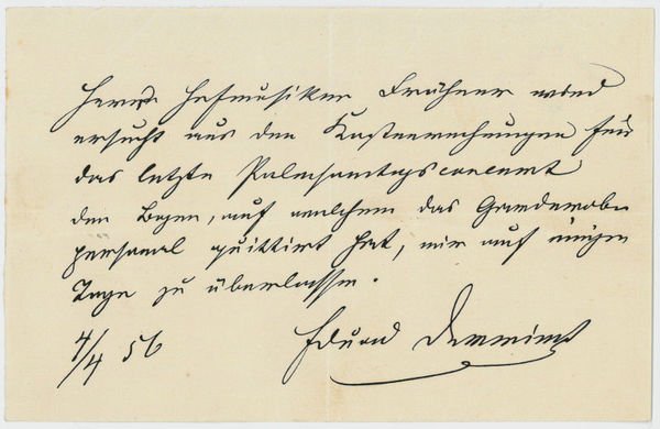 Eigenh. Mitteilung mit U. (“Eduard Devrient”).