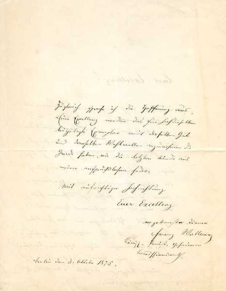 Eigenh. Brief mit U.