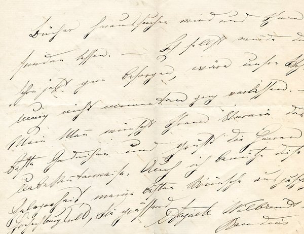 2 eigenh. Briefe mit U.