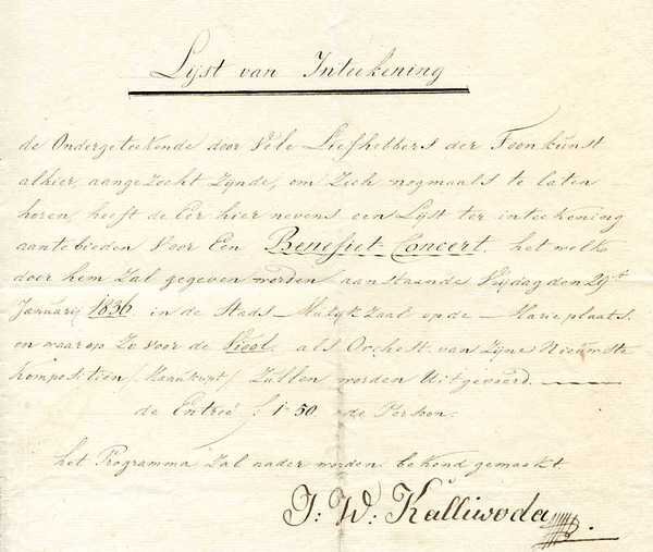 Schriftstück mit eigenh. U.