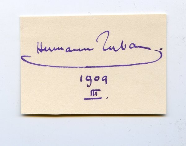 Albumblatt mit eigenh. Namenszug.