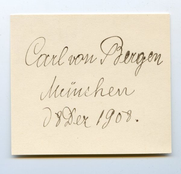 Albumblatt mit eigenh. Namenszug.