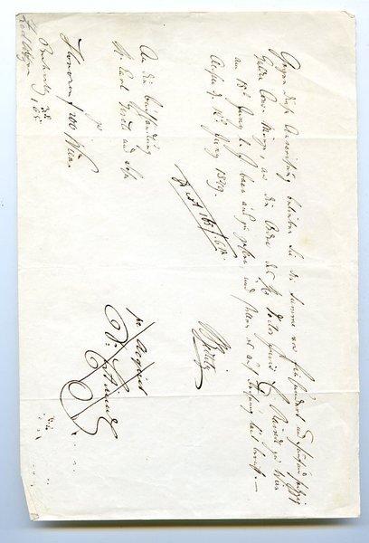 Eigenh. Zahlungsanweisung mit U. ("Zedlitz").