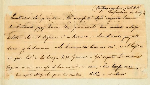 Eigenh. Schriftstück (Fragment).