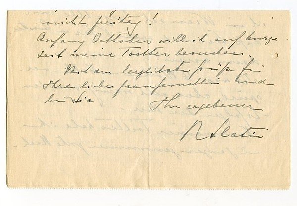 3 autograph letters signed ("R. Slatin").