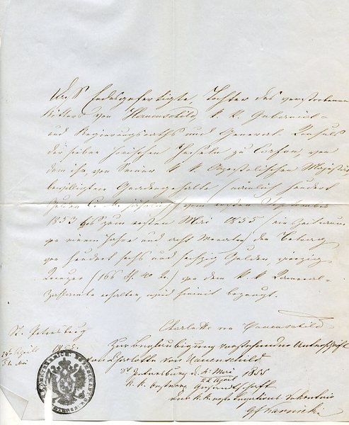 Eigenh. Empfangsbestätigung mit U.