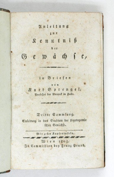 Anleitung zur Kenntniß der Gewächse, in Briefen [.]. Dritte Sammlung. …