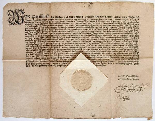 Gedr. Rundbrief mit eigenh. U.