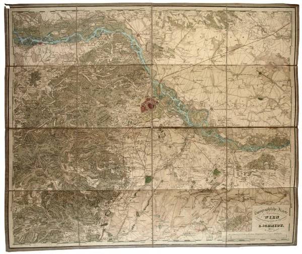 Topographische Karte der Gegenden von Wien. Astronomisch trigonometrisch aufgenommen von …