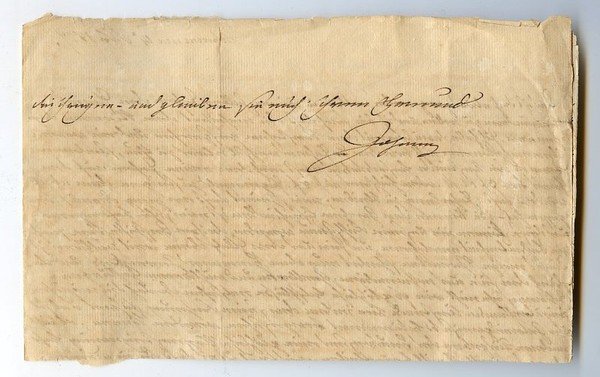 Eigenh. Brief mit U.