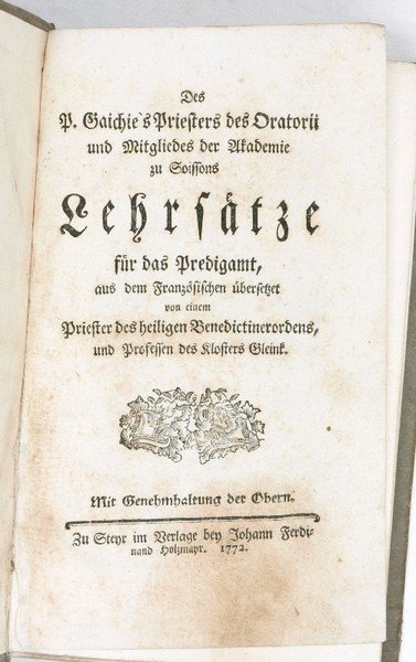 Lehrsätze für das Predigamt, aus dem Französischen übersetzet von einem …