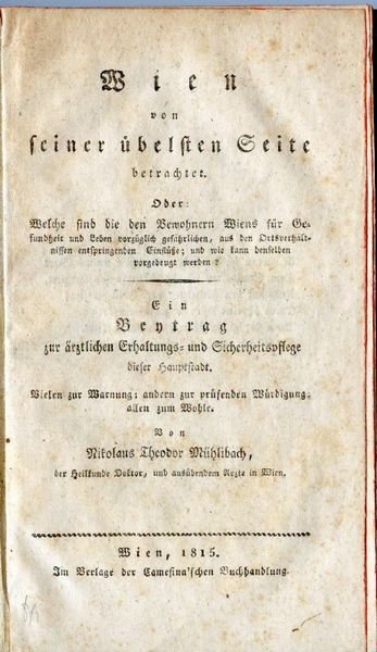 Wien von seiner übelsten Seite betrachtet. Oder: Welche sind die …